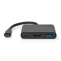 NEDIS CCGB64770BK01 USB C 3 portos adapter HDMI 4K@30Hz USB A USB C 3.2 Gen1 #2