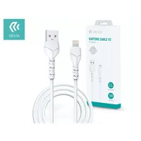 Devia ST348686 Kintone V2 USB-A - Lightning adat- és töltőkábel 1 m fehér 5V-2.1A