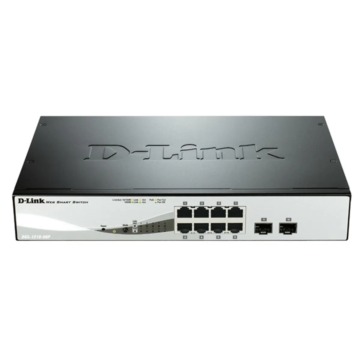 DLINK DGS-1210-08P/E DGS-1210-08P 8-port PoE Layer 2 Web Rack-be szerelhető 2x SFP #1