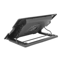 SBOX CP-12 Notebook hűtőpad 17.3" 130x130x15 mm fan 800-1200 RPM 53 CFM 15 dBA USB hub 2.0 2 USB portok fekete #3