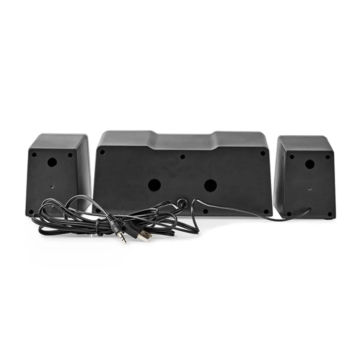 Nedis GSPR21022BK 2.2 hangszóró LED fényhatás USB táp 3,5 mm jack 48 W #3