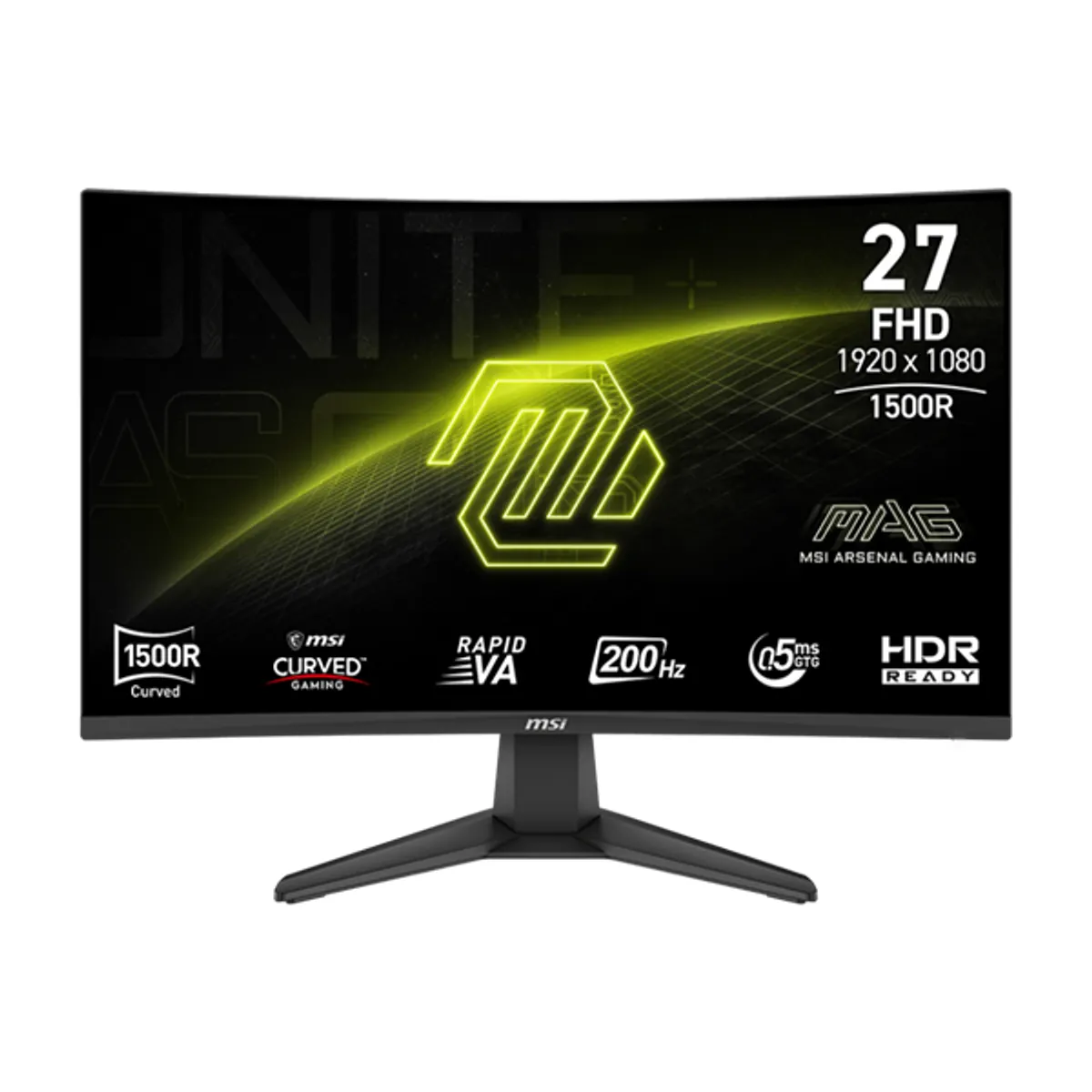 MSI DT 9S6-3CE11M-035 Játékmonitor 27" FHD VA 200 Hz 0,50 ms 2x HDMI 1x DP ívelt 1500R 178 látószög 4000:1 #1