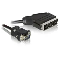 DELOCK 65028 SCART-VGA átalakító kábel 2 m fekete #1