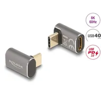 Delock 60054 USB-C adapter 40 Gbps PD3.0 100W 8K 60Hz fém 90 fokos #1