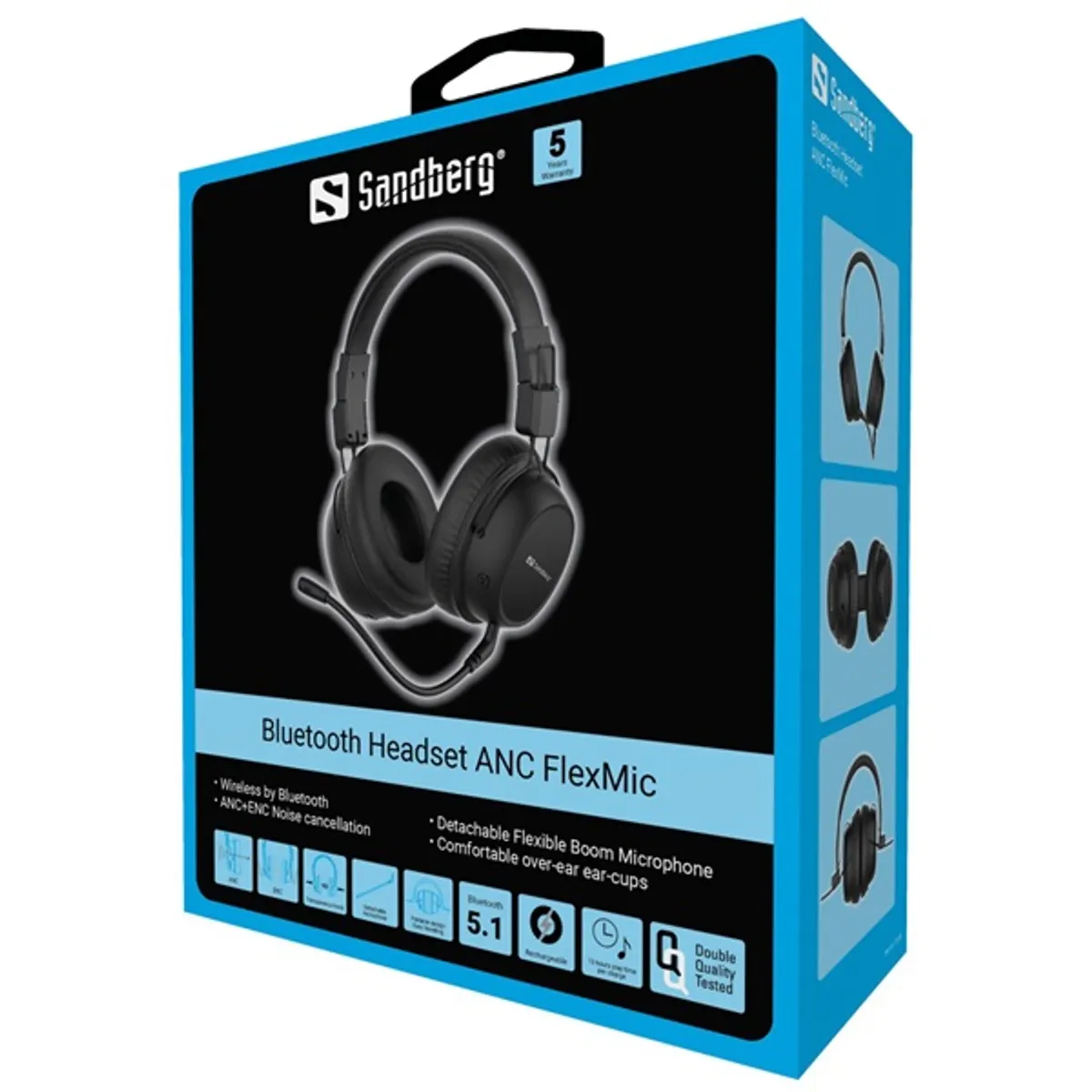 Sandberg 126-36 Bluetooth fejhallgató ANC FlexMic #5