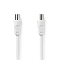 NEDIS CSGL40000WT15 koaxiális kábel 75 Ohm 4x árnyékolt 120 dB ferriteszűrővel nikkelezett érintkezők öntött dugók