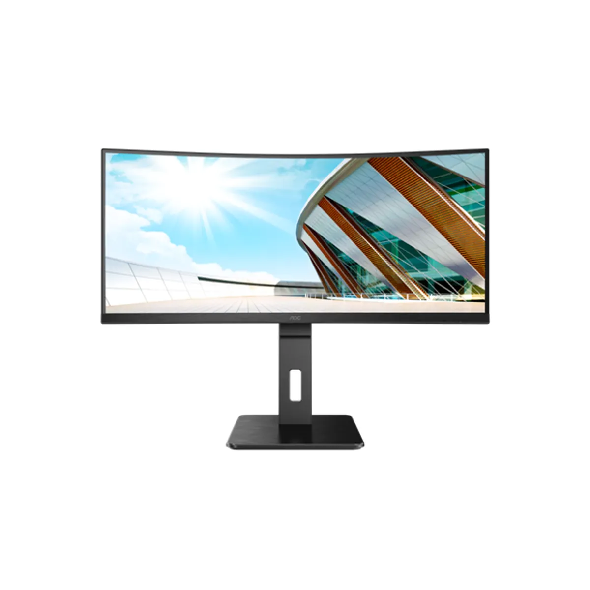 AOC CU34P2A CU34P2A 34" 3440x1440 21:9 100Hz 1ms 3000:1 1500R HDMI DP USB 4-port AdaptiveSync VESA 100x100 állítható magasság Dönthető Forgatható #3