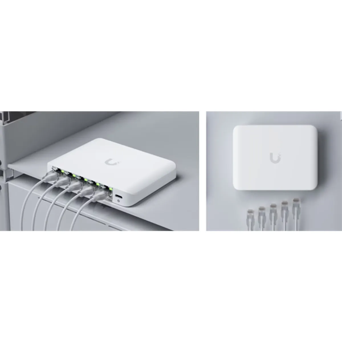 Ubiquiti USW-FLEX-2.5G-5 UniFi Switch Flex Mini 5x2.5GbE PoE bemenet USB-C tápegység #3