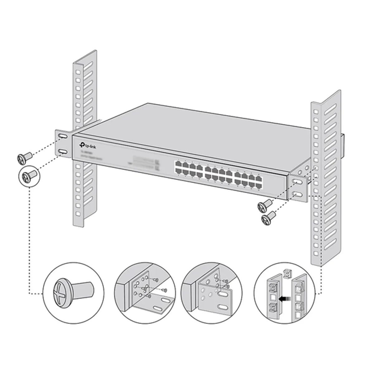 TP-LINK rackmount kit-13 rack-szerelőkészlet #3