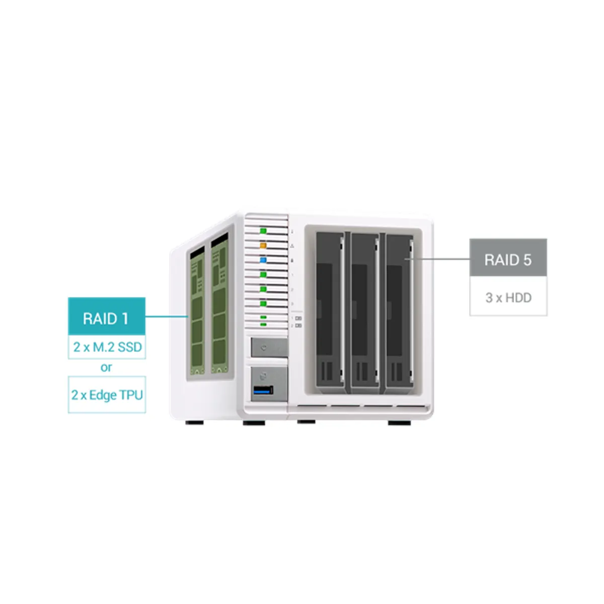 QNAP TS-364-8G TS-364 3-bay 2,5GbE HDMI M.2 PCIe Gen3 x2 Qtier 8 GB RAM #2