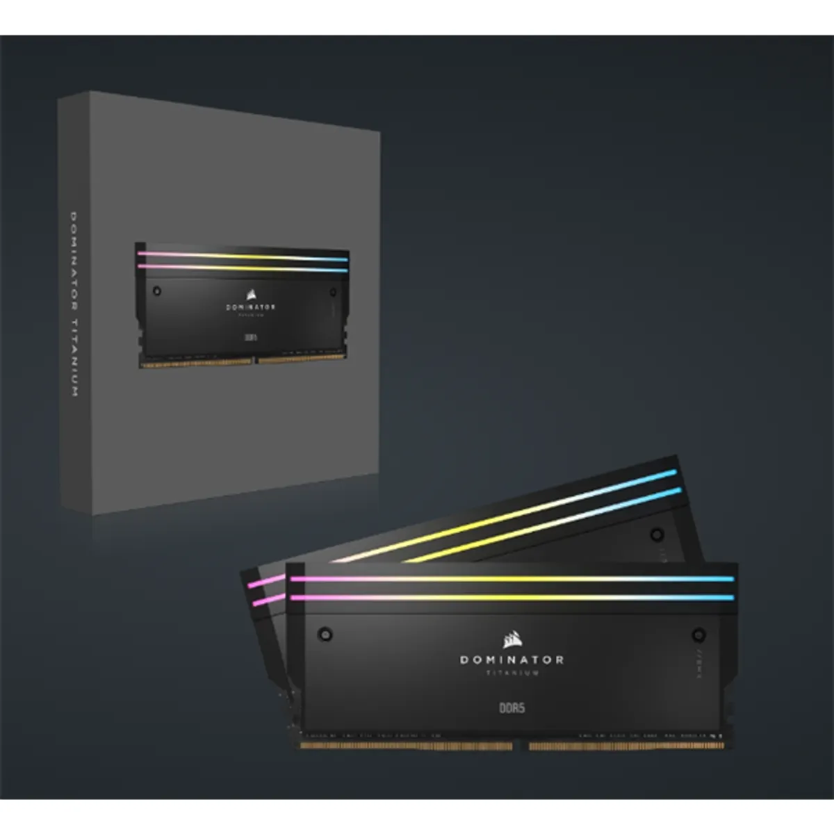 Corsair CMP32GX5M2B6400C32 Dominator Titanium RGB DDR5 32GB 2x16GB 6400MHz fekete #5