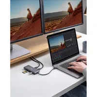ANKER A83800A PowerExpand 8-in-1 USB-C hub 2 HDMI 2 USB 3.0 Ethernet SD microSD kártyaolvasó 100W Power Delivery #6