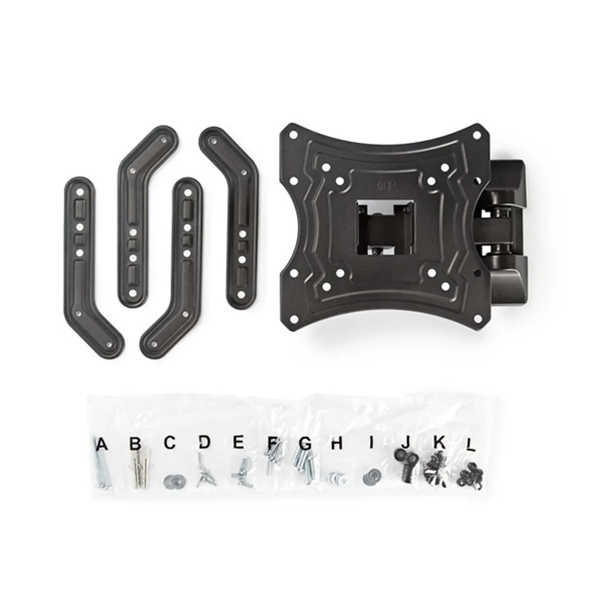 NEDIS TVWM1430BK fali TV-tartókonzol 23-55" max 30 kg 0-180 forgatható 2 forgáspont #4