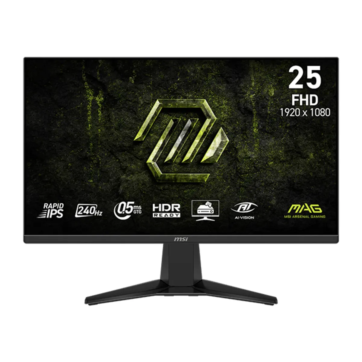 MSI DT 9S6-3BC91M-002 játékmonitor 24,5" 240 Hz 0,5 ms Rapid IPS 1080p 16:9 178 fok VESA 100x100 HDMI DP #1