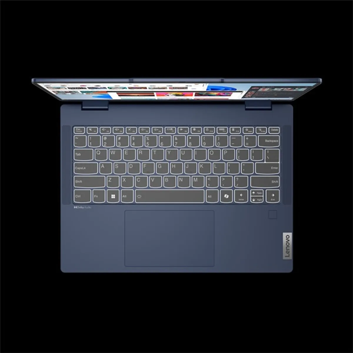 LENOVO-IDEA 83KR001PHV IdeaPad Flex 5 14" 24 GB LPDDR5X SSD 1024 GB Intel Core Ultra 7 255H Intel Arc Graphics 2x USB-C kék érintőképernyős DOS #9