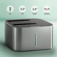 AXAGON ADSA-DC duál HDD és SSD dokkolóállomás USB-C 5Gbps, 2x SATA III 6Gbps, lemezklónozás #2