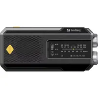 SANDBERG 421-04 Survivor Radio All-in-1 2000mAh AM-FM rádió USB töltés, napelemes töltés, kézi hajtókar, zseblámpa #3