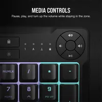 CORSAIR CH-9226C65-NA K55 CORE RGB membrán 6 makrógomb cseppálló média-vezérlő #3