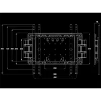 Multibrackets 7350022734227 M VESA Super Slim Tilt and Turn Plus Dönthető Forgatható Fali rögzítés VESA 100x100-400x400 26-55" Fekete #8
