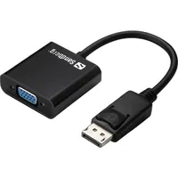 SANDBERG 508-43 DisplayPort-VGA adapter 1x DisplayPort férfi 1x VGA női 20 cm DP 1.2 1080p