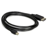 Delock 82438 mini DisplayPort - DisplayPort kábel 1,8 m fekete aranyozott