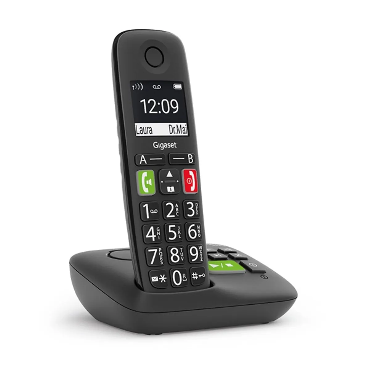 Gigaset S30852-H2921-S201 E290A fekete üzenetrögzítő, kihangosítás, telefonkönyv 150 szám, babafigyelő, telefonszám blokkolás #2