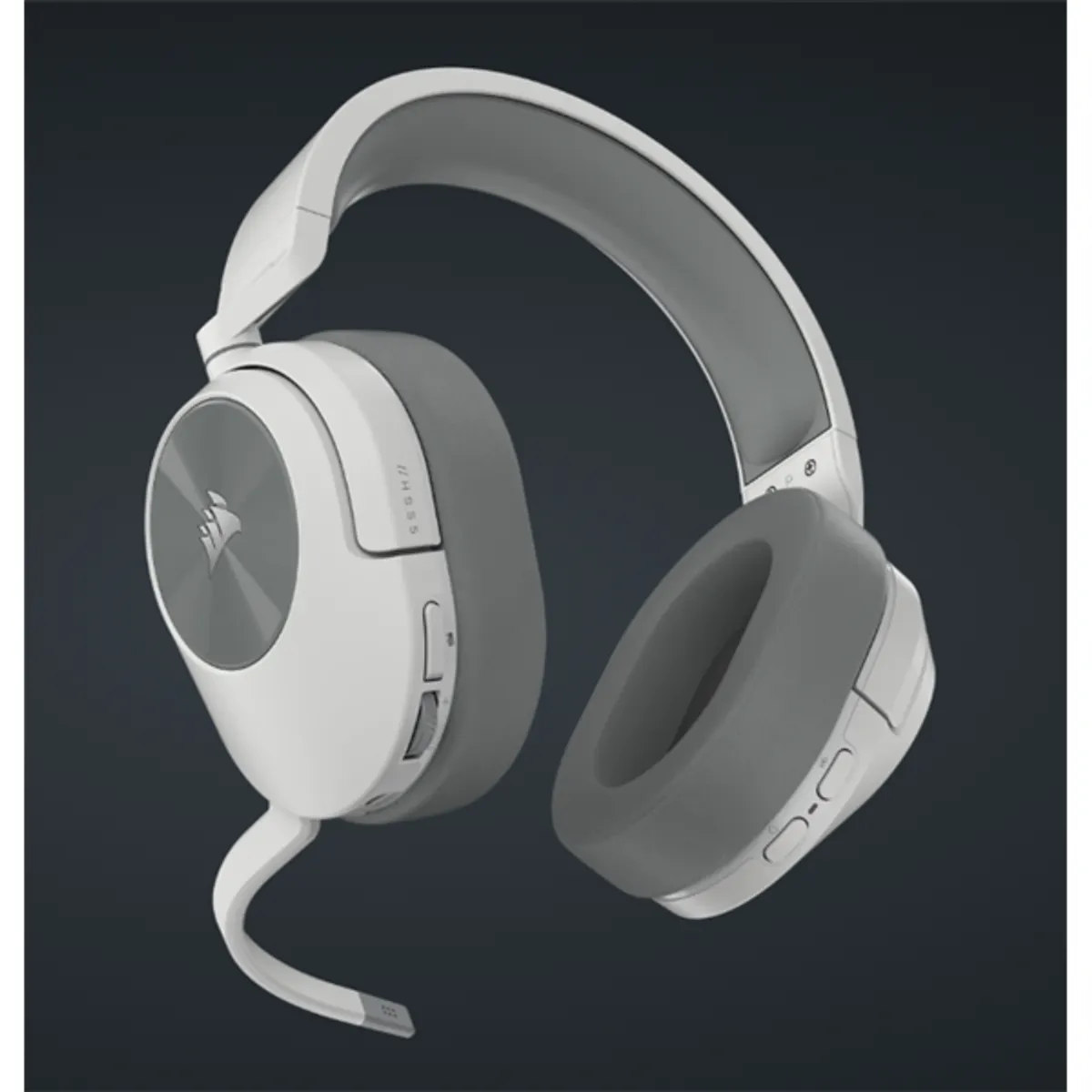 Corsair CA-9011281-EU HS55 Vezeték nélküli játékfejhallgató fehér 2,4 GHz Bluetooth Dolby 7.1 #7