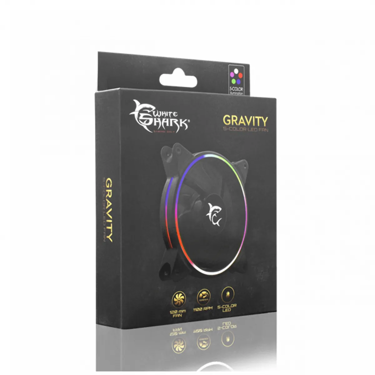 WHITESHARK GCF-1250-02B-F Gravity ventilátor 12 cm 1100 rpm 25 dB 12 V #3