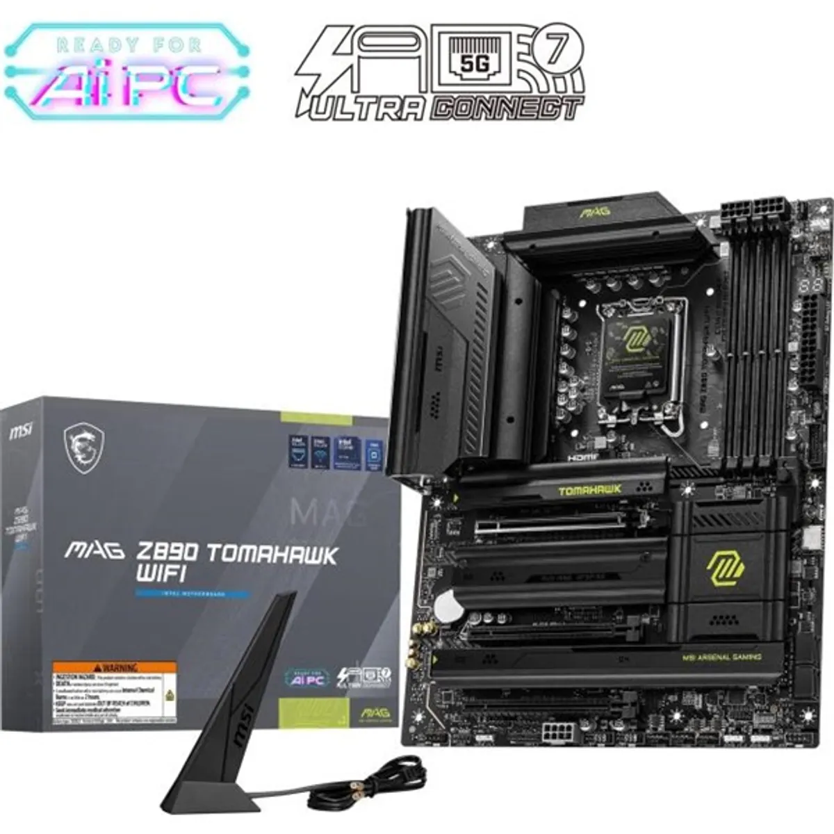 MSI PCC MAG Z890 TOMAHAWK WIFI ATX DDR5 4xDIMM M.2 WiFi HDMI DisplayPort Thunderbolt 256GB #1