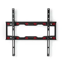 NEDIS TVWM4030BK rögzített TV-tartó gipszkartonhoz 23–55" csavarok nélküli szerelés max. 35 kg, VESA 75x75–400x400, 28 mm, automatikus reteszelés