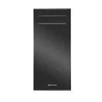 Chieftec AL-02B-TG-OP Hawk fekete edzett üveg oldalpanel alumínium előlap 1x5.25" külső 2x3.5" és 2x2.5" belső ATX mini ITX mATX #1