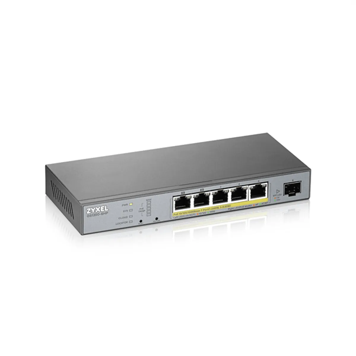 ZYXEL GS1350-6HP-EU0101F GS1350-6HP 5x GbE PoE 60W 1x SFP #4
