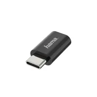 Hama 00200310 Micro USB - USB Type-C adapter USB 2.0 480 Mbps fekete