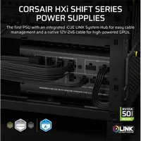 Corsair CP-9020265-EU HX1000i SHIFT Cybenetics Platinum teljesen moduláris zero RPM mód 1000 W iCUE Link #2