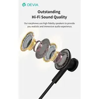 Devia ST108790 Smart Series M2 Metal In-Ear Type-C fekete sztereó fülhallgató #3