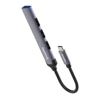 Colorway CW-HUB04 USB-C hub 4-port 1x USB 3.0, 3x USB 2.0 alumínium ötvözet sötétszürke 0,12 m #3