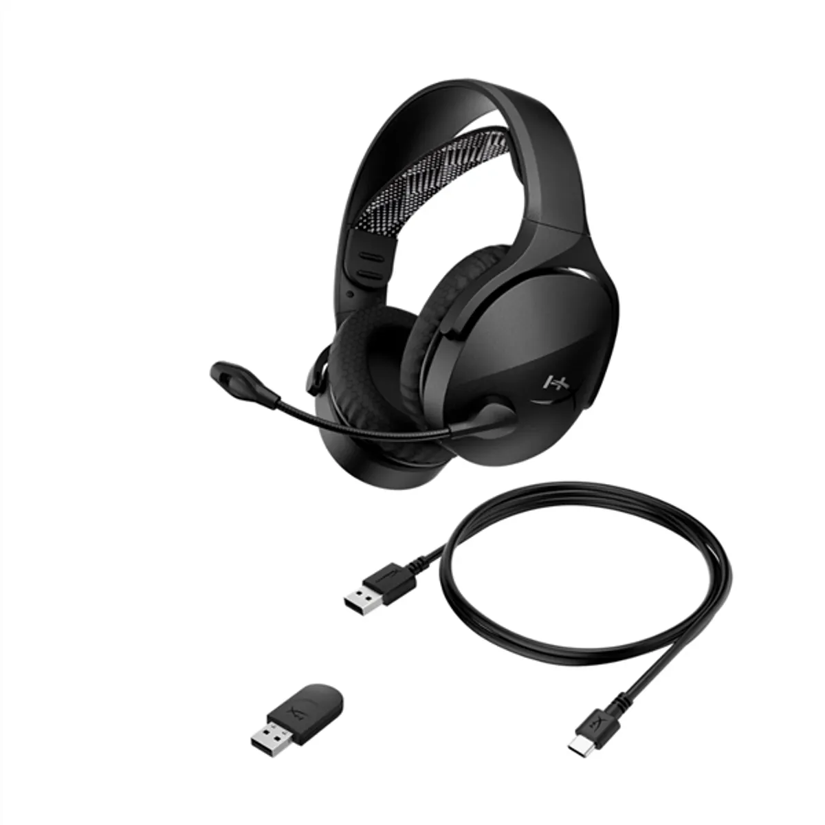 HP HYPERX AJ0T1AA fejhallgató USB-C USB-A kábel fekete mikrofonnal NGENUITY kompatibilis PC Mac PS5 PS4 mobileszközök #5