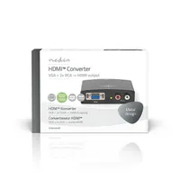 Nedis VCON3454AT VGA-HDMI konverter 1-irányú VGA bemenet, HDMI kimenet, audió 2x RCA, 1080p #1