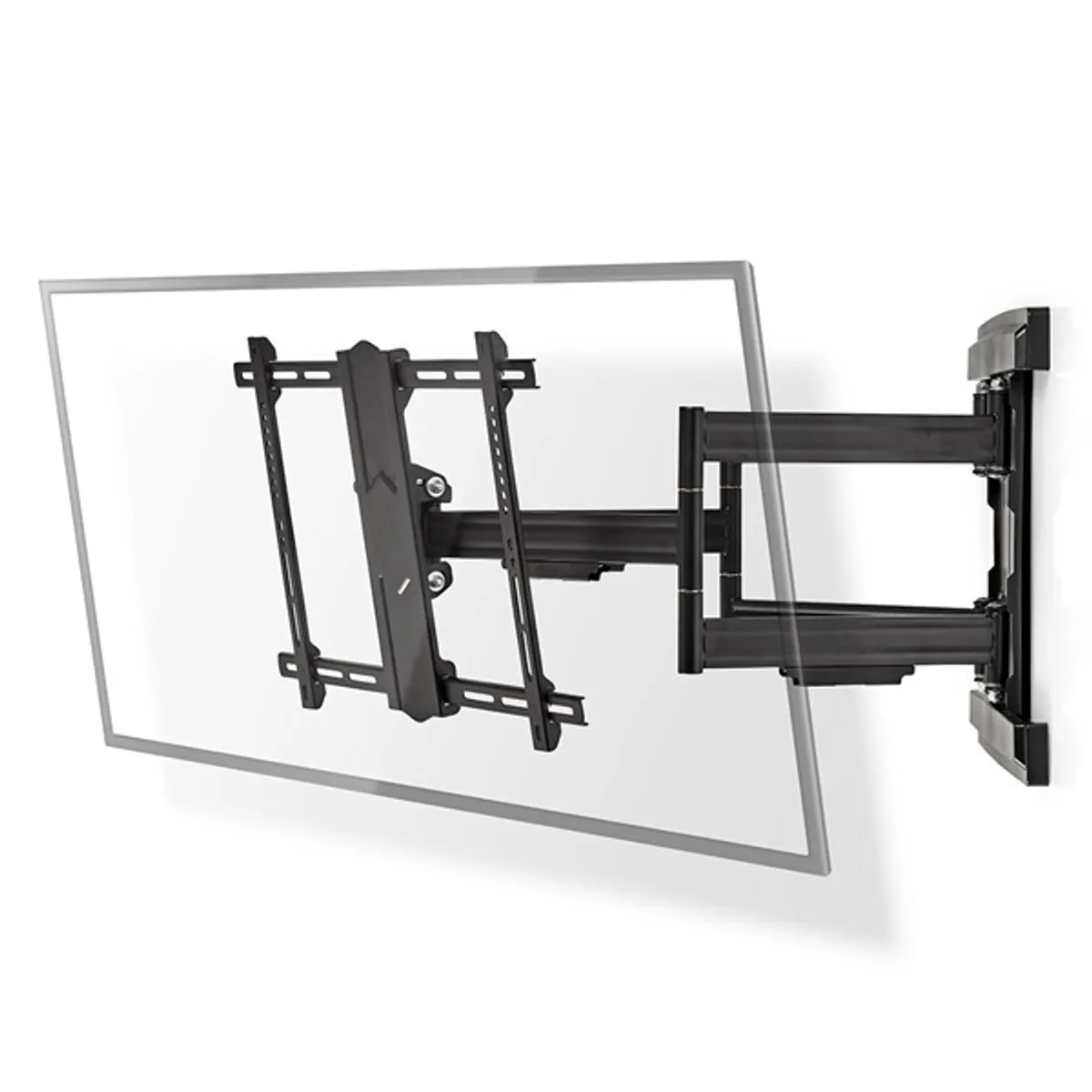 NEDIS TVWM6551BK tv-tartókonzol 37-80" 70 kg, VESA 200x100-600x400, forgatható 0-180°, dönthető 15°, 6 forgáspont #1