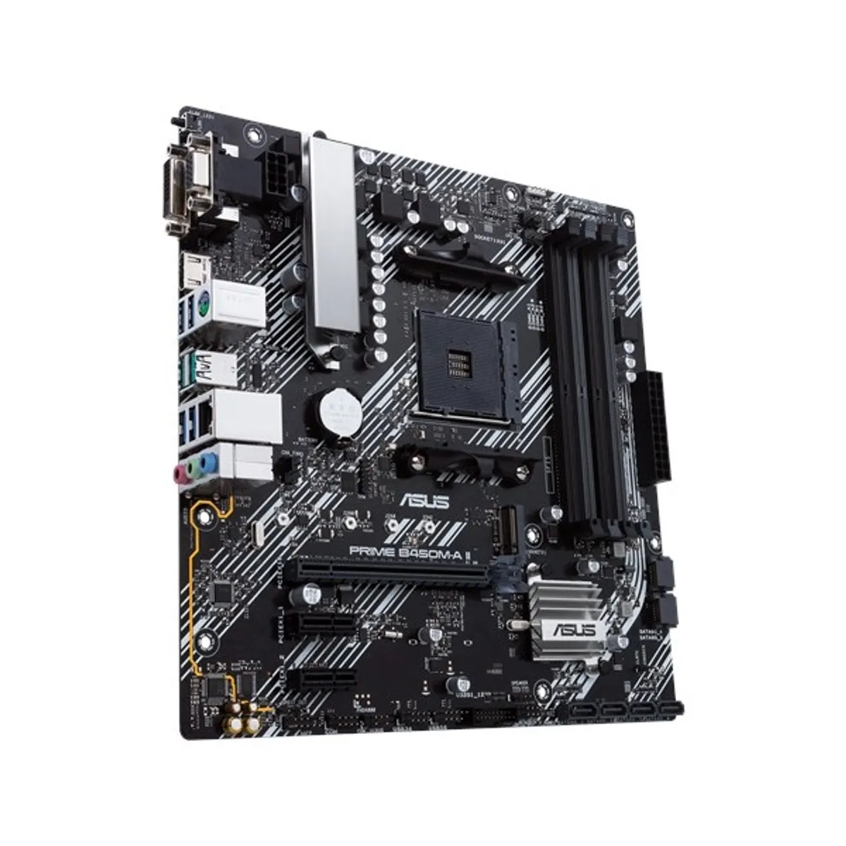 ASUS PCC PRIME B450M-A II Prime B450M-A II AM4 mATX PCIe x16 M.2 RAID LAN 1G HDMI DVI 6 SATA USB 3.1 8 USB 2.0 4 7.1 #1