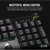 CORSAIR CH-910971E-NA K70 CORE RGB MLX Red 104 gombos US kiosztás teljes méretű #4