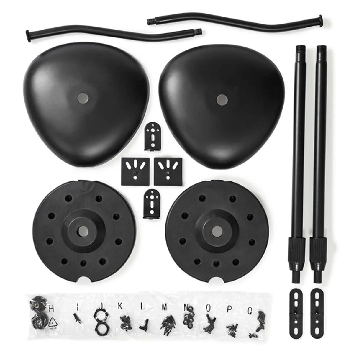 NEDIS SPMT2750BK fekete falra szerelhető televízió- és monitor konzol #5