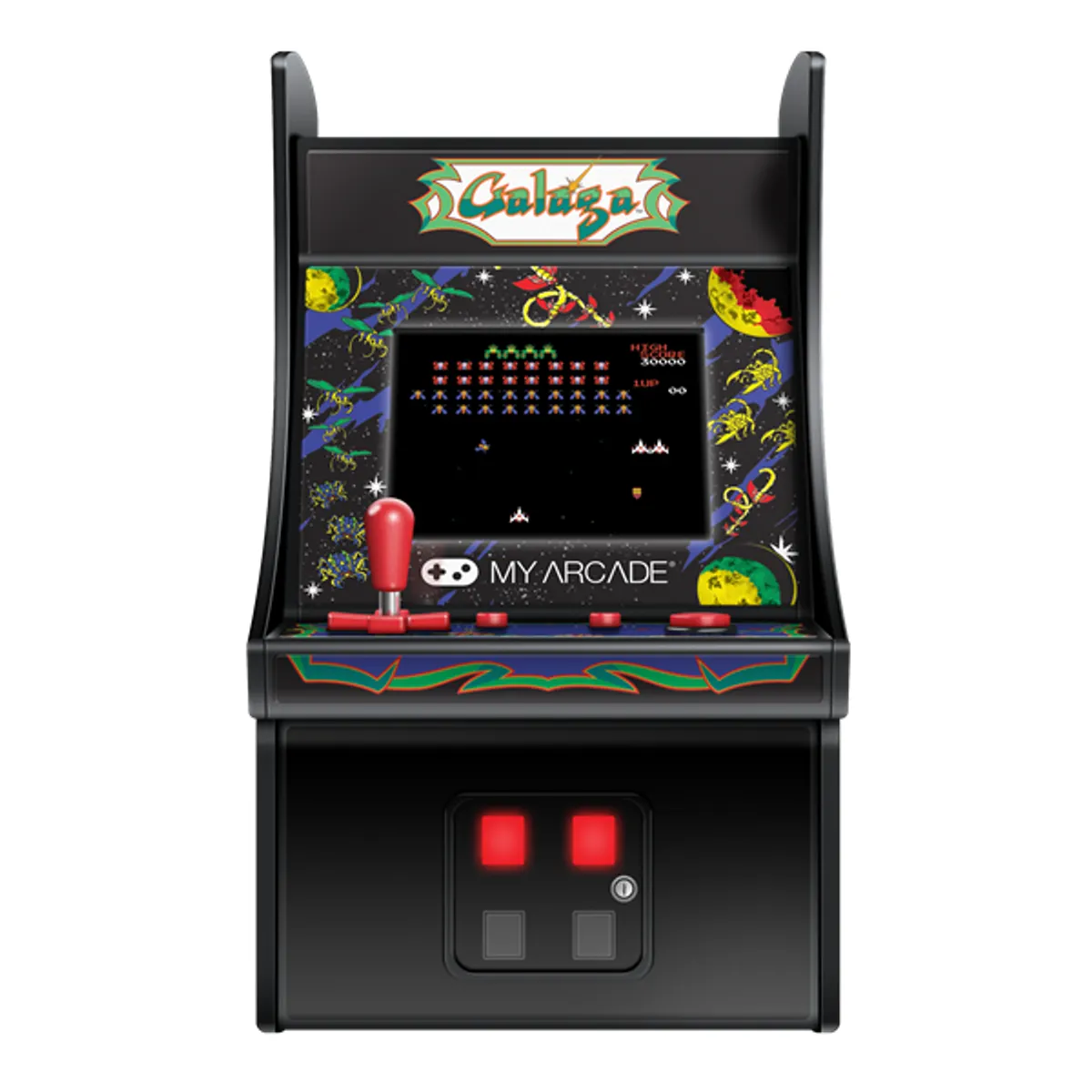 MY ARCADE DGUNL-3222 Galaga Micro Player 2.75" kijelző, kivehető joystick, külső hangszóró, 3,5 mm fejhallgató-csatlakozó #5