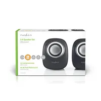 Nedis CSPR10020BK hangszórórendszer 2.0 USB-tápellátás 3,5 mm sztereo jack #6