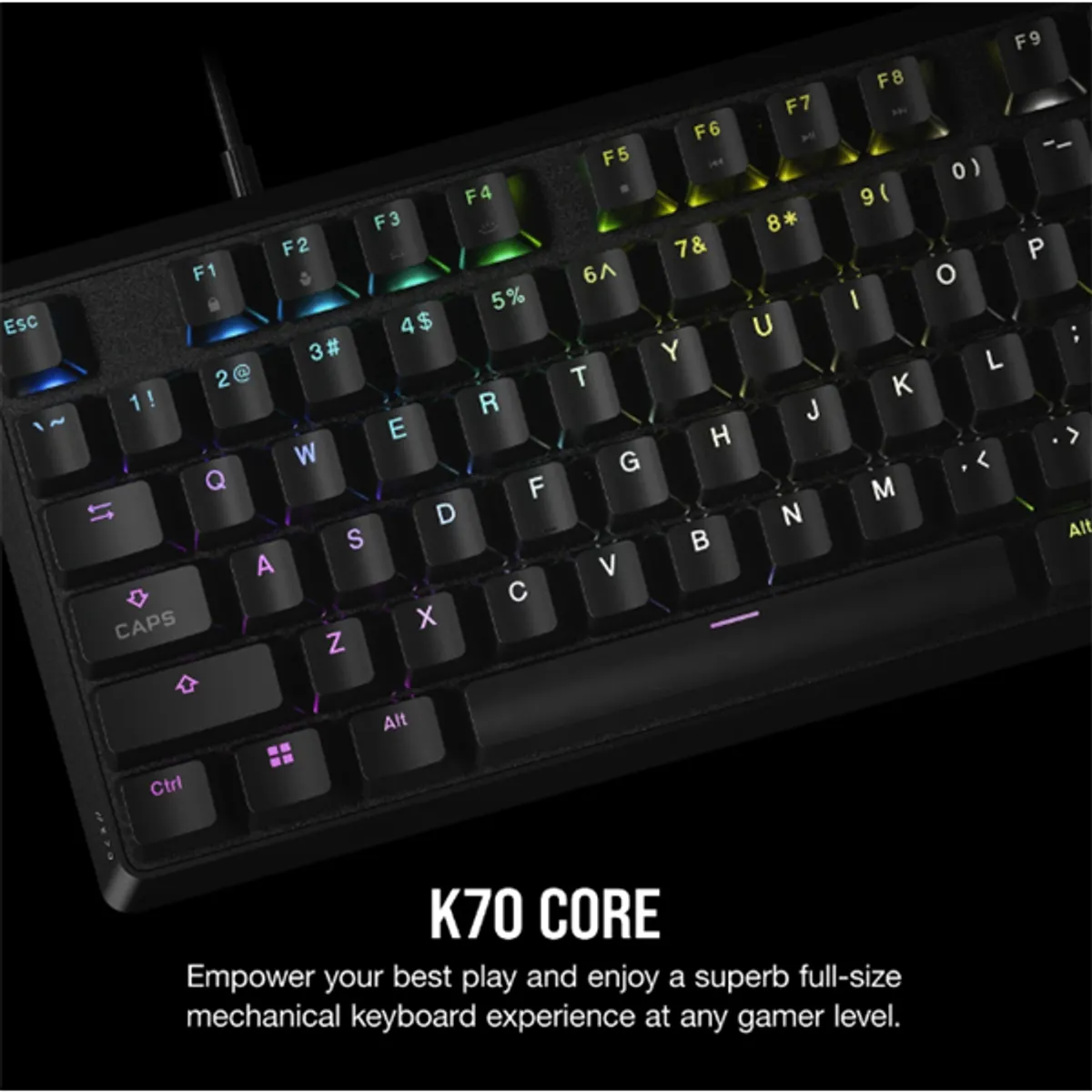 CORSAIR CH-910971E-NA K70 CORE RGB MLX Red 104 gombos US kiosztás teljes méretű #2