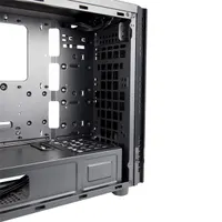 Chieftec AL-02B-TG-OP Hawk fekete edzett üveg oldalpanel alumínium előlap 1x5.25" külső 2x3.5" és 2x2.5" belső ATX mini ITX mATX #9