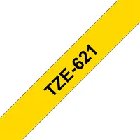 BROTHER TZE621 TZe-621 laminált szalag 9 mm x 8 m sárga alapon fekete