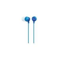 Sony MDREX15LPLIZLI.AE Fülhallgató 9 mm neodímium 8-22 kHz 16 ohm 1,2 m Y-vonalú kábel aranyozott L-alakú csatlakozó