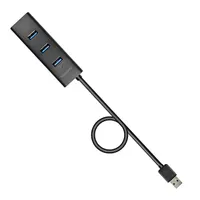 AXAGON HUE-S2BL USB 3.0 töltő hub 4x USB 3.0, 1,2 m kábel, külső tápellátás, portonként 2 A #2