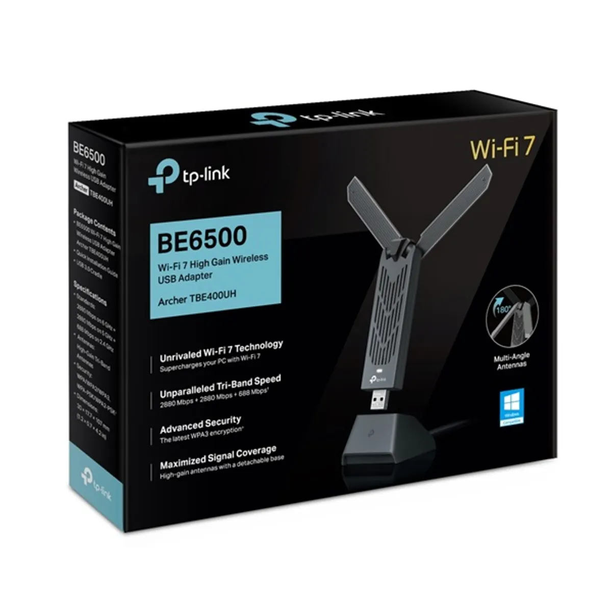 TP-LINK ARCHER TBE400UH BE6500 Háromsávos Wi-Fi 7 vezeték nélküli USB adapter #2